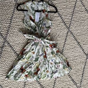 Christian Lacroix Floral Butterfly Mini Dress - Multicolor